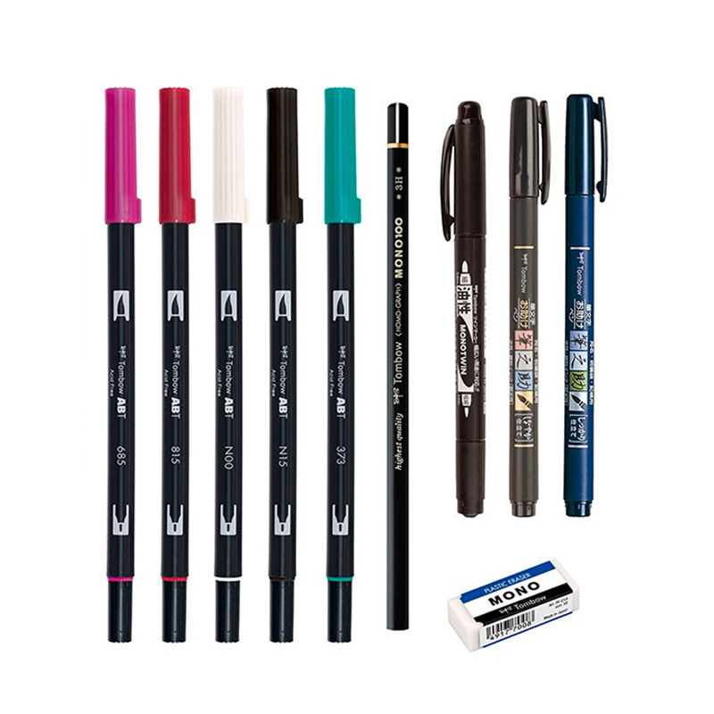 Tombow Set Rotuladores Lettering Avanzado – Loba Manualidades