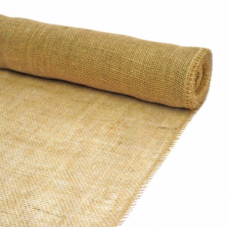 Rollo de tela de arpillera, 12 x 30 pies, tela de arpillera natural para  jardín, forro de yute de alta calidad, material de fibra de yute multiusos